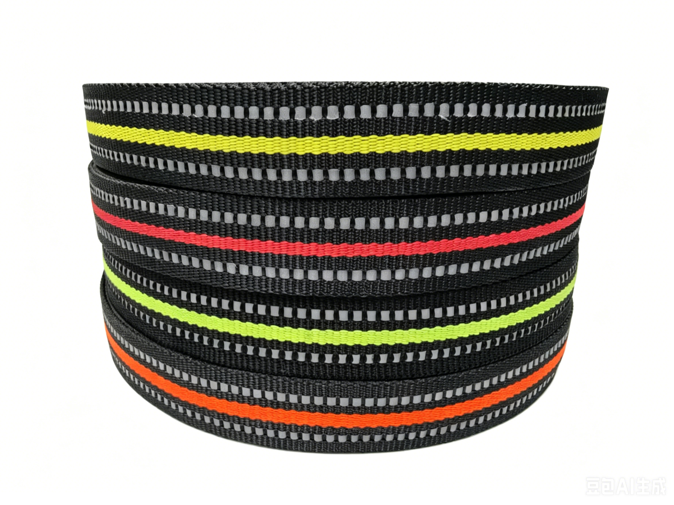 Durable Multi‑Color Reflective Polyester Webbing Material for Retractable Pet Leash Manufacturing